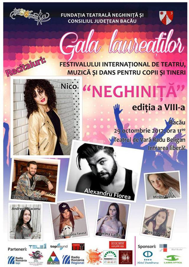 Afis recitaluri Festival Neghinita - Bacau 2017 (arh. festiv.Neghinita.Facebook.com)