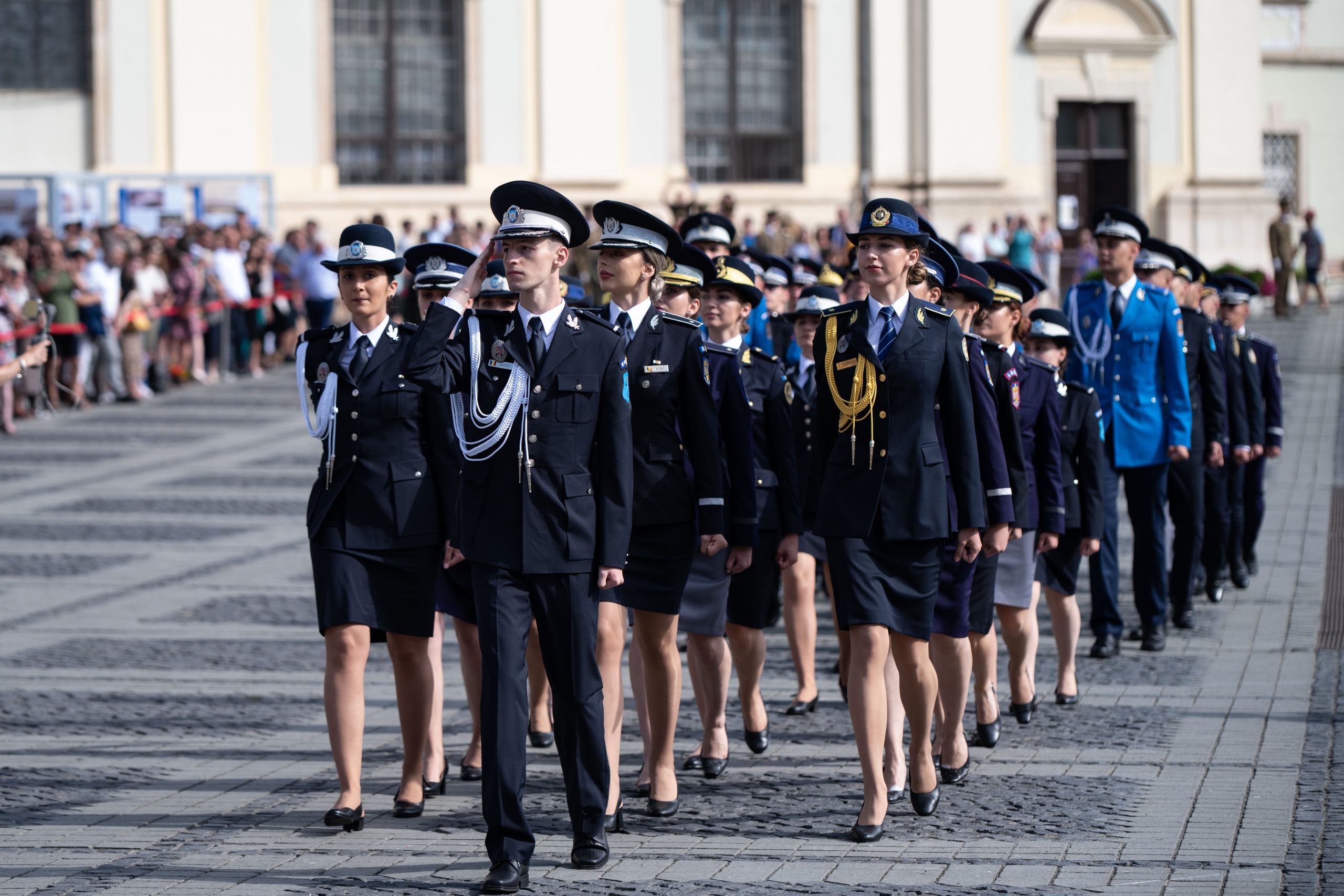 Ceremonia de acordare a gradelor militare promoției „Regele Mihai I-100”